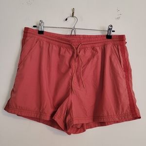 Athleta Expedition Short Nylon Red Pink Drawstring